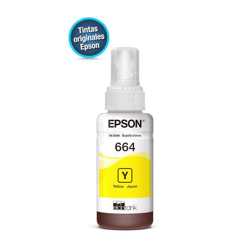 Tinta Alternativa Epson 664 Amarilla de Alto Rendimiento