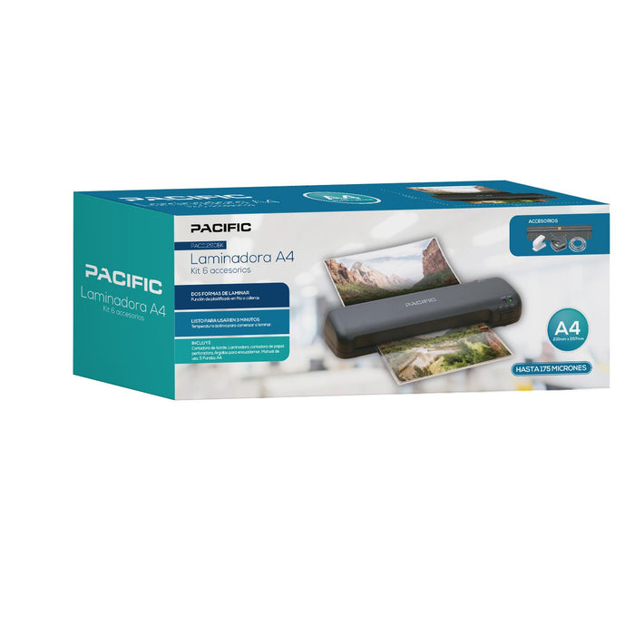 Laminadora A4 Pacific Kit 6 en 1 (220V - Hasta 175 Micrones)