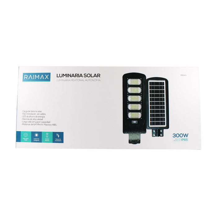 Foco Solar Raimax 300, 18000MAH 2600Lum