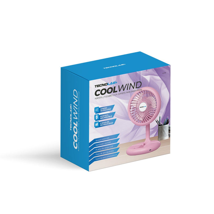 Ventilador Tecnolab portátil recargable