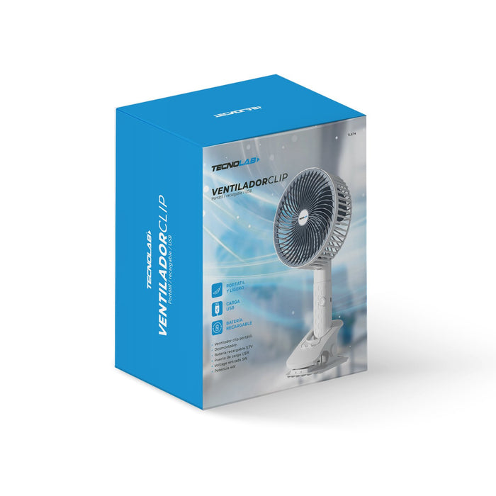 Ventilador Tecnolab portátil recargable