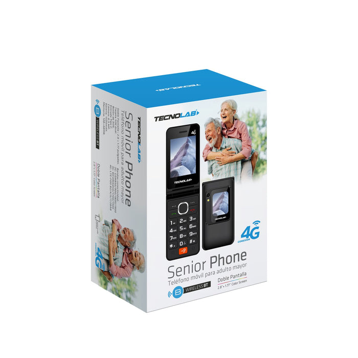 Teléfono Senior 4G Tecnolab, doble pantalla