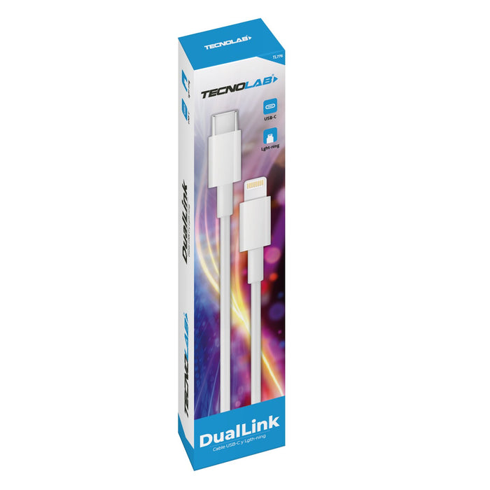 Cable Tipo C a Lightning Tecnolab 20w