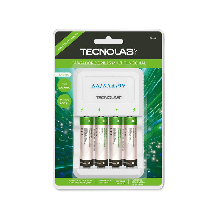 Kit Cargador de Pilas Multifuncional Tecnolab